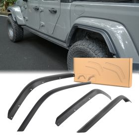 Front And Rear Fenders Compatible With 2020-2024 J E E P Wrangler Gladiator JT Sport And Willys - Fit JT Original Low Fender