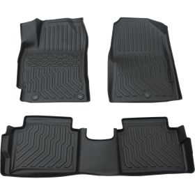 Car Floor Mats For 17-20 Hyundai Elantra No Fit GT All-Weather TPE Rubber Black