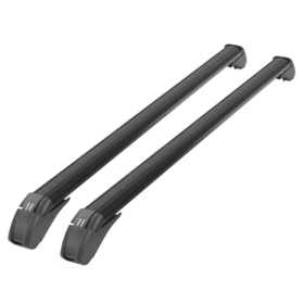 2PCS Universal 110cm 43-inch Car Roof Rack Cross Bar W  Anti-Theft Lock Adjustable Window Frame 2 Versions Random Delivery