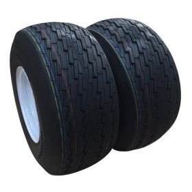 G33003354 ZY 18x8.50-8 4PR 4LUG QM510X2 White Rim Wheels MP