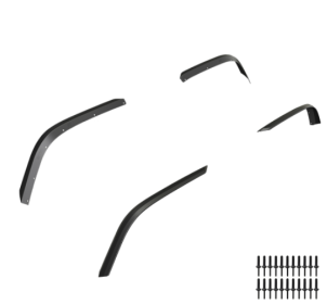 Front And Rear Fender Flares Compatible With 2018-2023 Je Ep Wrangler JL And JLU Unlimited Sahara - Fit Original Low Fender,Not Fit 4xe