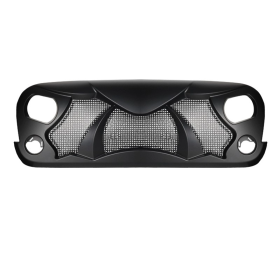 Viper Front Grille Grid Grill For 2007-2018 Je Ep Wrangler Rubicon Sahara Sport JK,JKU, Matte Black