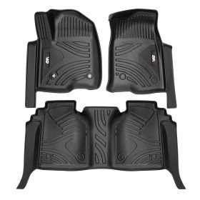 MKR Floor Mats All Weather Floor Mats For Chevrolet SILVERADO 2019-2025 TPE Eco-Friendly Materials