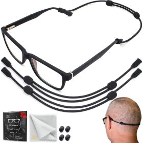 Glasses Strap Holder XL 17 inch No Tail Eyeglass Strap Cord String Adjustable Eye Glasses Holders Around Neck Head Eyeglasses Strap Lanyard Sungl