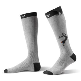 VEVOR Heated Socks, 6000mAh Battery Powered, Rechargeable Heating Socks with 4 Heating Levels, Electric Heated Sock with APP Control for Men Wome