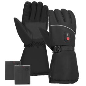 Electric Heated Gloves Battery Powered USB Touchscreen Thermal Gloves Windproof Winter Hands Warmer Unisex for Outdoor Motorcycle Cycling Skiing