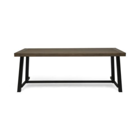 Outdoor Lovewood Dining Table Gray Retro Metal