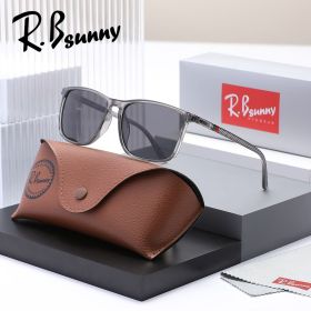 Rectangle Sports Polarized Sunglasses Men Women Sports Running Hiking Cycling UV400 Protection Comfortable Wear (Lenses Color: ClearGray Gray)