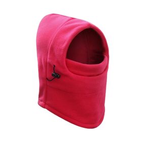 Multifunctional Thermal Windproof Hat for Winter Outdoor (Color: Red, Type: Hat)