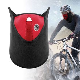 Half Face Mask Breathable Windproof Dustproof for Winter Sports (Color: Red, Type: Sports Accessories)