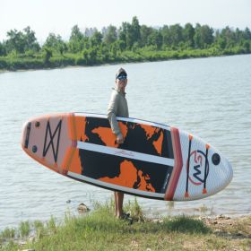 Inflatable Stand Up Paddle Board 11'x34"x6" With Accessories (Color: as picture)